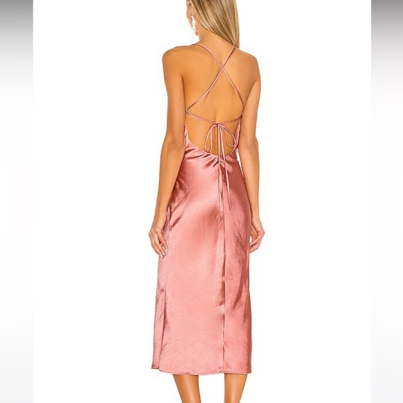 NWT Revolve Camila Coelho Arnoldo Midi Dress in Rust - Picture 7 of 7